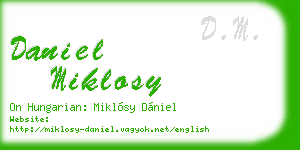 daniel miklosy business card